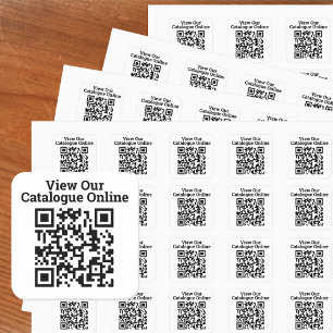 Adesivo Quadrado Veja nosso catálogo online Código QR Design