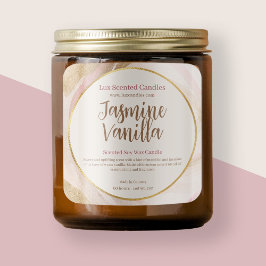 Adesivo Quadrado Velas Censura Neutra Cor-de-rosa Bruto Dourado Chi