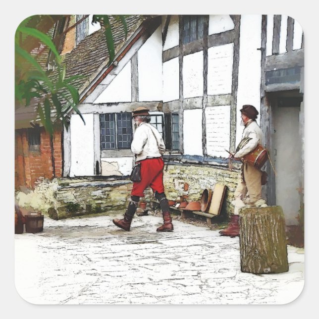 ADESIVO QUADRADO VELHA INGLATERRA (Frente)