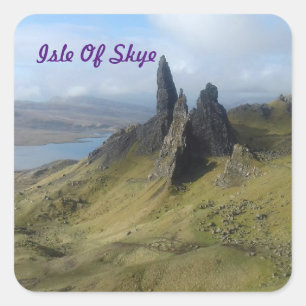 Adesivo Quadrado Velho Homem De Storr Isle De Skye