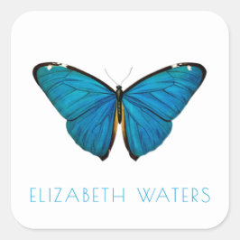 ADESIVO QUADRADO VELOPE SINALIZADOR: BOTÃO AZUL