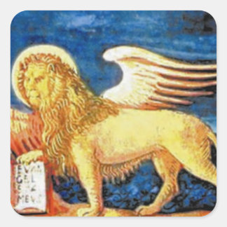 Adesivo Quadrado Veneto (Itália) Bandeira