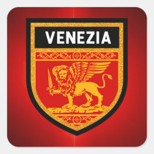 Adesivo Quadrado Venezia Flag