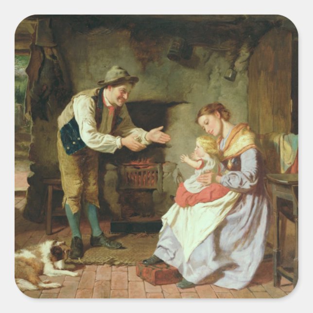 Adesivo Quadrado Venha ao Pai (Frente)