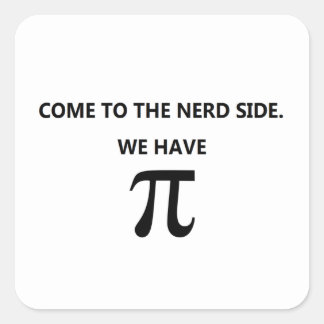 Adesivo Quadrado Venham para o lado do nerd