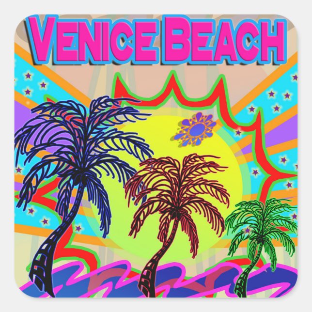 Adesivo Quadrado Venice Beach Eternal Sticker (Frente)