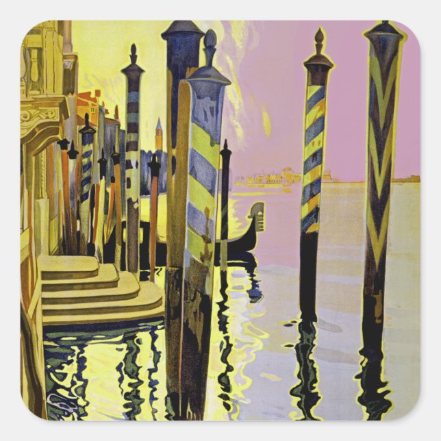 Adesivo Quadrado Venise et le Lido (Frente)