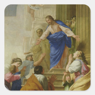 Adesivo Quadrado Venite como mim Omnes