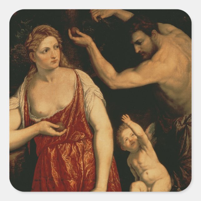 Adesivo Quadrado Vênus e Marte, 1550 (Frente)