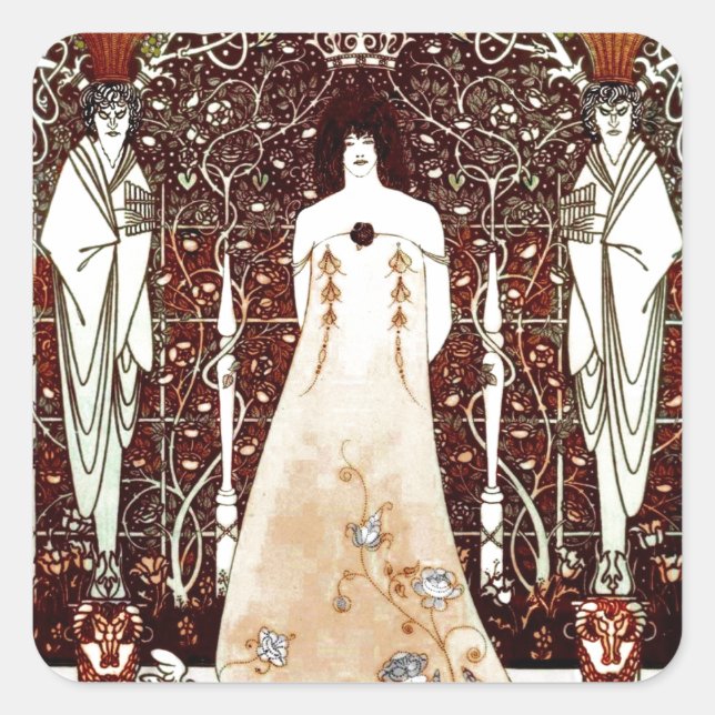 Adesivo Quadrado Vênus entre deuses terminais (Frente)