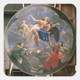 Adesivo Quadrado Verdade roubada afastado em o tempo além do