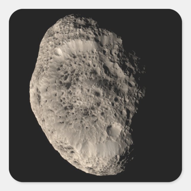 Adesivo Quadrado Verdadeiro mosaico colorido da lua de Saturno Hype (Frente)