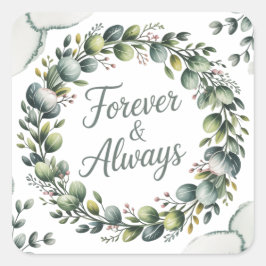 Adesivo Quadrado Verde Menta e Verde Salva Eucalipto