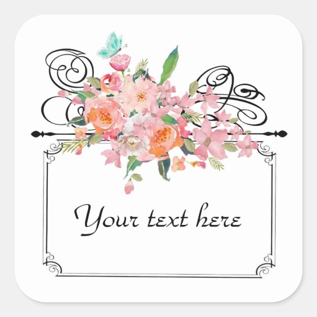 Adesivo Quadrado Vereador de sinais de enforcamento vitoriano (Frente)