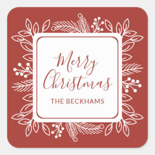 Adesivo Quadrado Vermelho queimado   feito sob encomenda do quadro