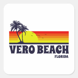 Adesivo Quadrado Vero Beach Florida