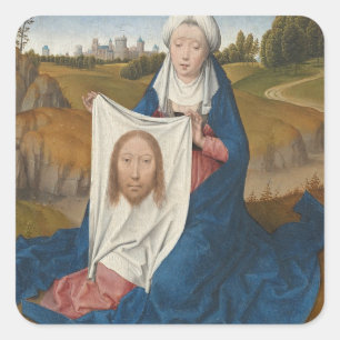 Adesivo Quadrado Veronica do St., c.1470-1475 (óleo no painel)