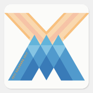Adesivo Quadrado Versão 2017 de Colorado do logotipo de YetiMen