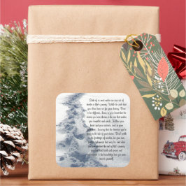 Adesivo Quadrado Versos Inspiracionais de Rastreamento Fresco