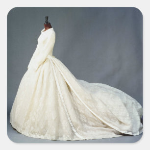 Adesivo Quadrado Vestido de casamento de Katharine Worsley