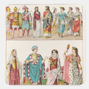 Adesivo Quadrado Vestido de Etruscan