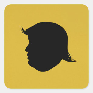 ADESIVO QUADRADO VESTIDO DE TRUMP SILHOUETTE