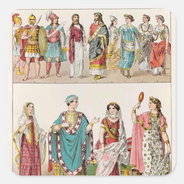Adesivo Quadrado Vestido Etruscan (Frente)