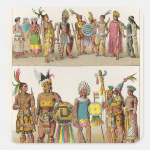 Adesivo Quadrado Vestido mexicano