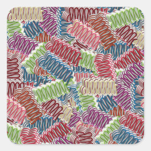 Adesivo Quadrado VESTIDOS DE VAZIO DE Natal