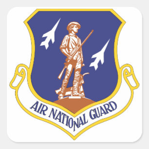 Adesivo Quadrado Veterano Militar da Guarda Nacional Aérea