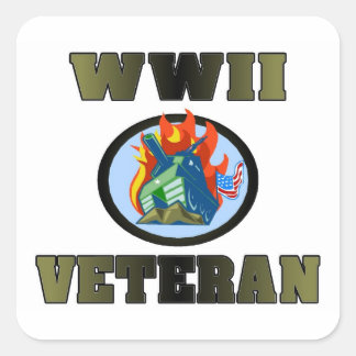 Adesivo Quadrado Veterano WII