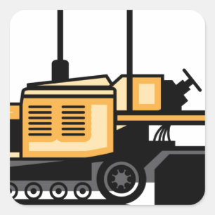 Adesivo Quadrado Vetor do paver do asfalto