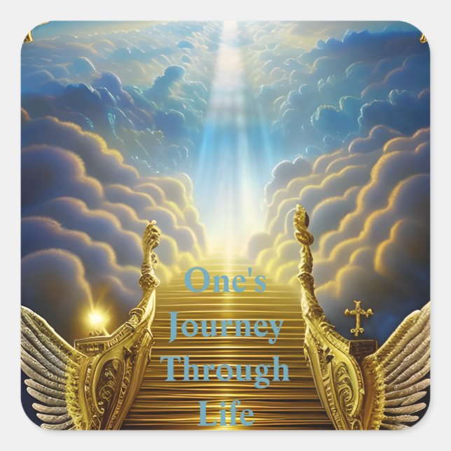 Adesivo Quadrado Viagem Pela Vida (Frente)