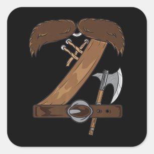 Adesivo Quadrado Viajando Figurino Halloween Cinto de bigode