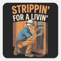 Viajando por uma vida engraçada de eletricista esq