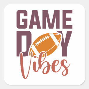 Adesivo Quadrado Víblias do Dia do Jogo