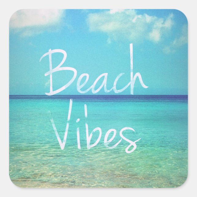 Adesivo Quadrado Víbos de praia (Frente)