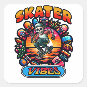 ADESIVO QUADRADO VÍBULOS DE SKATER!
