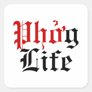 Adesivo Quadrado Vida de Phởg