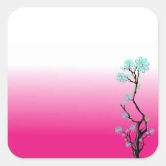 Adesivo Quadrado Vidro Flor 2 Vinheta