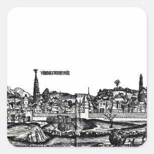 Adesivo Quadrado Viena capital da Áustria