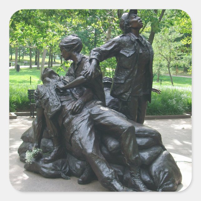 Adesivo Quadrado Vietnam Women's Memorial, Washington, D.C. (Frente)