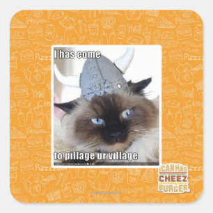 Adesivo Quadrado Vim para a nossa aldeia