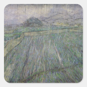Adesivo Quadrado Vincent van Gogh a tempestade do trovão