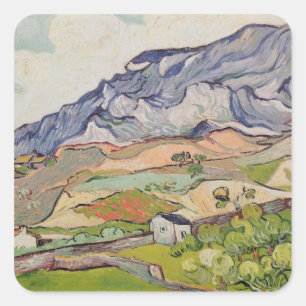 Adesivo Quadrado Vincent van Gogh Alpilles, 1890