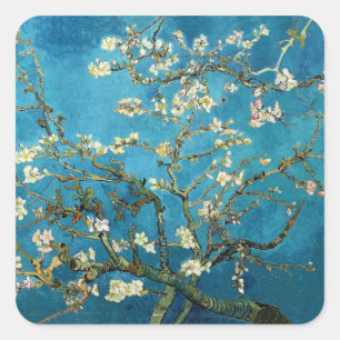 Adesivo Quadrado Vincent van Gogh, Amendoeira em Flor