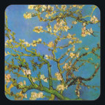 Adesivo Quadrado Vincent van Gogh - Amendoeira em Flor<br><div class="desc">Amendoeira em Flor (1890) de Van Gogh é uma pintura de arte floral de natureza-morta pós-impressionista vintage. Um ramo de uma amendoeira em flor num jardim de primavera com o céu azul ao fundo. Lindas flores brancas em flor. Sobre o artista: Vincent Willem van Gogh (1853-1890) foi um pintor pós-impressionista...</div>