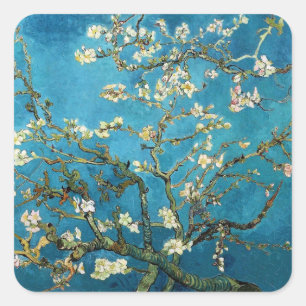 Adesivo Quadrado Vincent van Gogh, Amendoeira em Flor