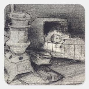 Adesivo Quadrado Vincent van Gogh   Berço