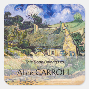 Adesivo Quadrado Vincent Van Gogh - Cottages achados em Cordeville